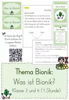 Vorschau - Unterrichtsreihen - Einheit Bionik: Was ist Bionik? (Klasse 3/4) - Deckblatt
