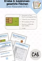 Vorschau - Klassenarbeiten - Klassenarbeit (Lernen) - Kreise & zusammengesetzte Flächen (9. Kl.) - Seite 1