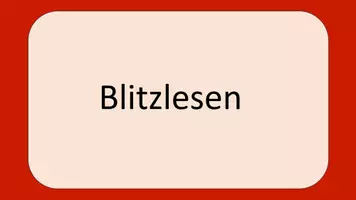 Vorschau - Präsentationen/Tafelbilder - Materialpaket Erstes Lesen: Blitzlesen - Seite 1