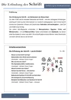 Vorschau - Arbeitsblätter - Die Erfindung der Schrift - Leicht Erklärt - Seite 1