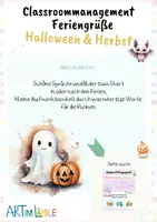 Vorschau - Bildkarten - Feriengrüße Herbst und Halloween - Seite 1