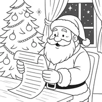 Vorschau - Mal- und Bastelvorlagen - Ausmalbilder Weihnachtsmann Weihnachten - Deckblatt