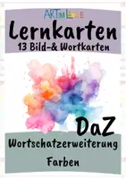 Vorschau - Bildkarten - Wortschatzerweiterung - Lernkarten - Farben - Deckblatt