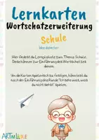 Vorschau - Merkblätter - Wortschatzerweiterung - Lernkarten - Schule - Seite 1