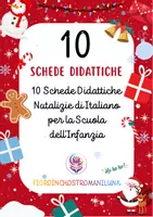 anteprima - Esercizi - 10 Schede Didattiche Natalizie di Italiano🎄 - Pagina di copertina