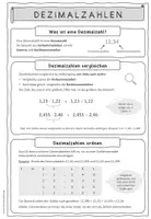 Vorschau - Merkblätter - Merkblatt: Dezimalzahlen vergleichen und ordnen - Seite 2