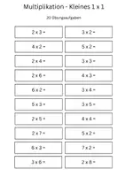 Vorschau - Arbeitsblätter - Kleines 1×1 – 10 Übungsblätter für die 2. Klasse - Seite 1