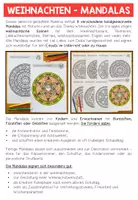 Vorschau - Mal- und Bastelvorlagen - Weihnachten - Mandalas (8 Malvorlagen) - Seite 1