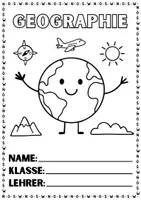 Vorschau - Mal- und Bastelvorlagen - Deckblatt | Geographie - Deckblatt