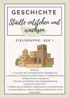 Vorschau - Arbeitsblätter - Städte entstehen und wachsen im Mittelalter / "Stadtluft macht frei!" - Deckblatt