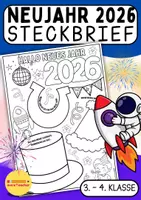 Vorschau - Arbeitsblätter - 🎉 Steckbrief zu Neujahrsvorsätzen 2026 – Ziele & schöne Erinnerungen an das vergangene Jahr (für die 3./4. Klasse) - Deckblatt