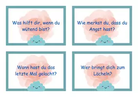 Vorschau - Aufgabenkarten - Gefühle und Mut: Gesprächskarten für Kinder - Seite 2