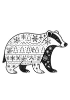 Vorschau - Mal- und Bastelvorlagen - Winterliche Tierbilder / Fensterbilder / Ausmalbilder - Seite 2