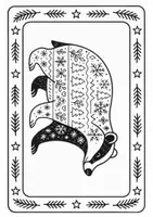 Vorschau - Mal- und Bastelvorlagen - Winterliche Tierbilder / Fensterbilder / Ausmalbilder - Seite 3