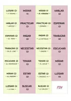Vorschau - Aufgabenkarten - Dominó verbos en -ar - Sätze bilden - Seite 1