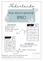 Voorbeeld - Kerst Bingo - Voorblad
