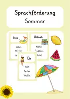 Vorschau - Spiele - Sprachförderung "Sag es nicht!": Sommer - Deckblatt