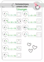 Vorschau - Spiele - Rechenspaziergang Verliebte Zahlen Mathe Klasse 1 - Seite 3