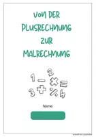 Vorschau - Arbeitsblätter - von der Plus- zur Malrechnung mit coolen Auflockerungsübungen - Seite 1