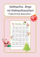 Vorschau - Spiele - Bingo mit Weihnachtswörtern - Welches Kind hat schon ... - Deckblatt