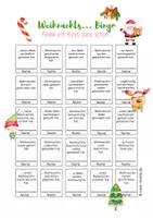 Vorschau - Spiele - Bingo mit Weihnachtswörtern - Welches Kind hat schon ... - Seite 1