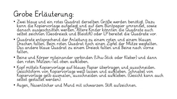 Vorschau - Mal- und Bastelvorlagen - Pinguin mit Mütze falten und gestalten - Seite 2