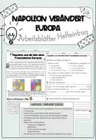 Vorschau - Arbeitsblätter - Napoleon verändert Europa (Geschichte) - Deckblatt