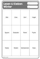 Vorschau - Arbeitsblätter - Lesen und Kleben im Winter (1. Klasse) - Seite 3