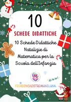 anteprima - Esercizi - 10 Schede Didattiche Natalizie di Matematica🎄 - Pagina di copertina