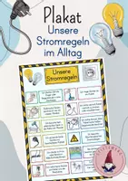 Vorschau - Stundenentwürfe - Plakat: Unsere Stromregeln im Alltag - Deckblatt