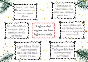 Vorschau - Mal- und Bastelvorlagen - Il tuo biglietto di Natale - Deckblatt