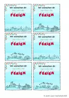 Vorschau - Mal- und Bastelvorlagen - Schokolinsen Weihnachtsferiengruß für Schulkinder oder Kolleg*innen - Seite 2