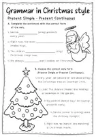 Προεπισκόπηση - Φύλλα εργασίας - Grammar in Christmas style - Σελίδα 1