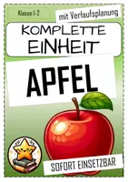 Vorschau - Stundenentwürfe - Apfel Unterrichtseinheit Sachunterricht Klasse 1 - Deckblatt