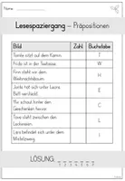Vorschau - Arbeitsblätter - Lesespaziergang - Präpositionen (2. Klasse) - Seite 3