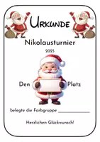 Vorschau - Anderer Materialtyp - Unterlagen für ein (Weihnachts-)Sportfest in der Halle. - Deckblatt