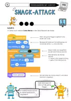 Vorschau - Unterrichtsreihen - Scratch | Einfach programmieren lernen | Spielanleitung | Snack-Attack - Seite 3