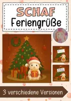 Vorschau - Anderer Materialtyp - Schafklasse Feriengrüße Weihnachten - Deckblatt