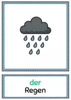 Vorschau - Fördermaterial/Inklusion - WETTER (Bild- und Wortkarten DAF/DAZ) - Seite 1
