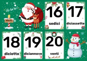 anteprima - Esercizi - Flash Card Natalizie con i Numeri fino a 20🎄 - Pagina 2