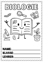 Vorschau - selbst erstellte Cliparts/Grafiken - Deckblatt | Biologie - Deckblatt