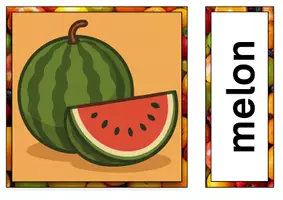 Vorschau - Bildkarten - Flashcards/Bildkarten "Fruit" (Englisch) - Seite 1