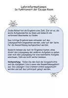 Vorschau - Spiele - Weihnachten Escape Room - Mathe: Klasse 7-9 - Seite 1