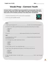 Vorschau - Arbeitsblätter - ZP 10 Vocab Prep - Connect Youth - Deckblatt