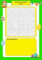 Vorschau - Arbeitsblätter - Búsqueda de palabras - Pascua - Seite 3