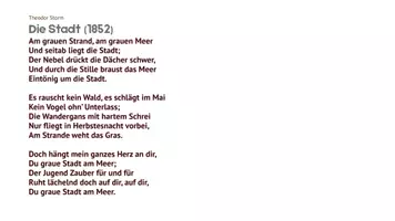 Vorschau - Arbeitsblätter - Material Großstadtlyrik - "Die Stadt" von Theodor Storm - Seite 2