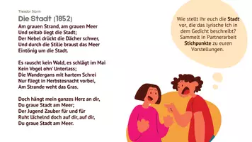 Vorschau - Arbeitsblätter - Material Großstadtlyrik - "Die Stadt" von Theodor Storm - Seite 3