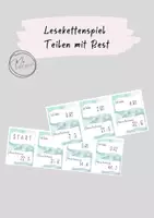Vorschau - Stationenlernen - Lesekettenspiel Teilen mit Rest - Deckblatt