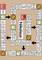 Vorschau - Arbeitsblätter - Plauderbrettspiel: Thema Nikolaus - DaZ/DaF / Deutsch - Seite 1