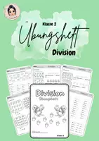 Vorschau - Arbeitsblätter - Übungsheft Division Klasse 2 - Deckblatt